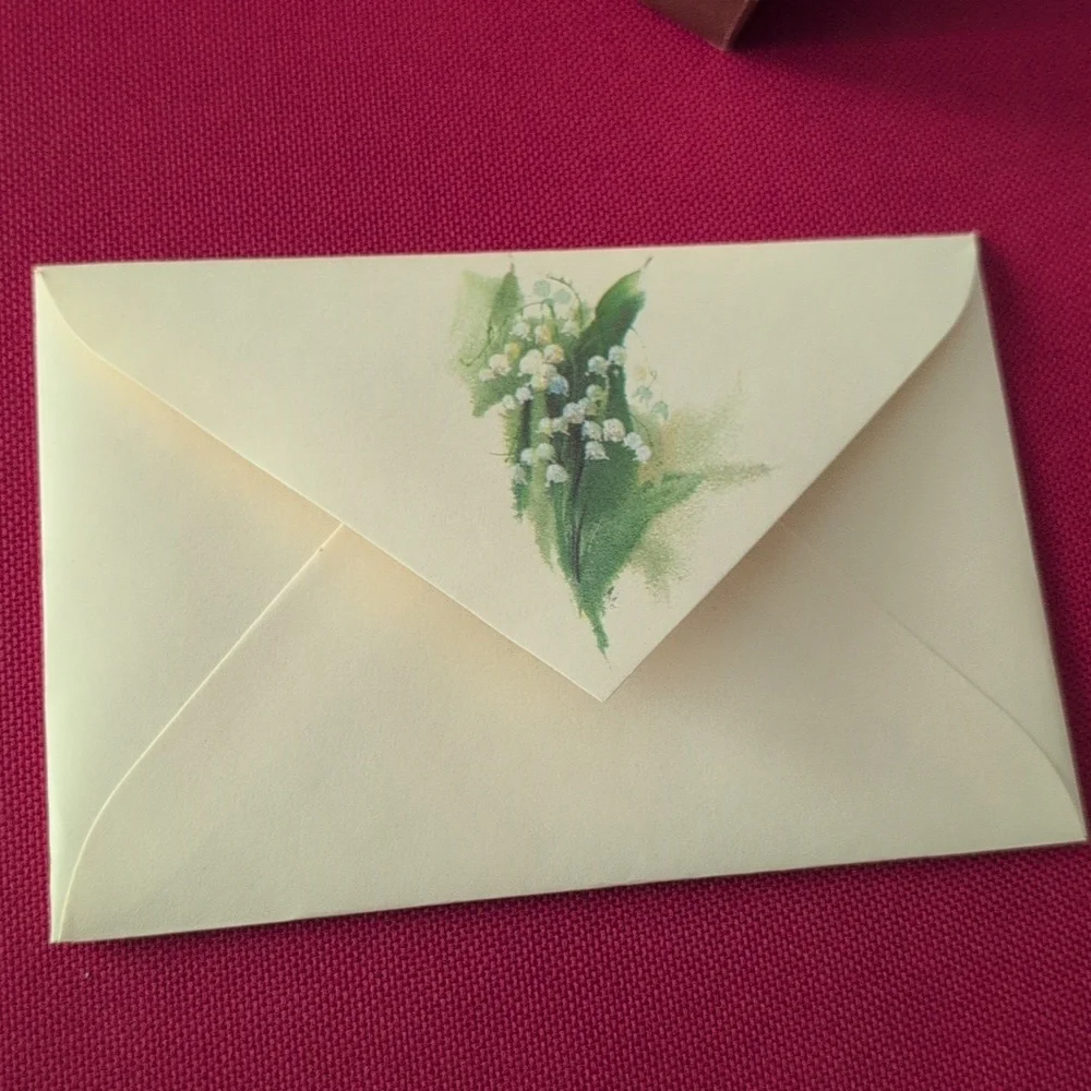 Vintage Montag Mead Cumberland Lily of the valley‎ Floral Stationery Set NIP